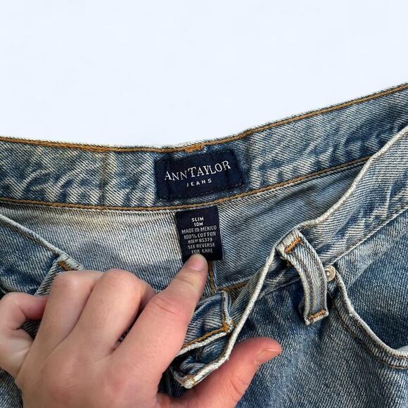 Vintage ann taylor high waisted slim tapered straight leg sz 10/modern size 6 - Picture 8 of 8
